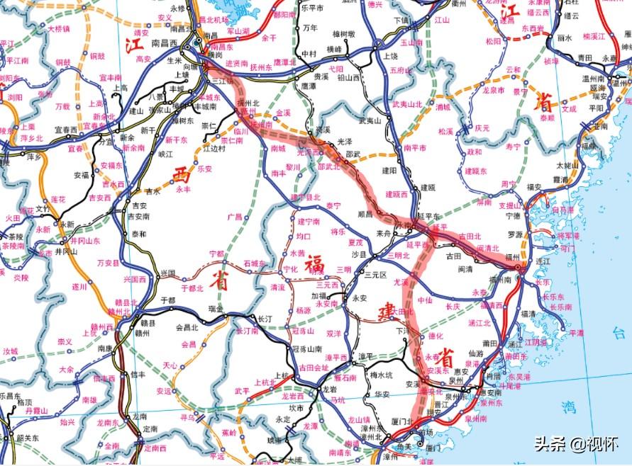 江西最新铁路规划图