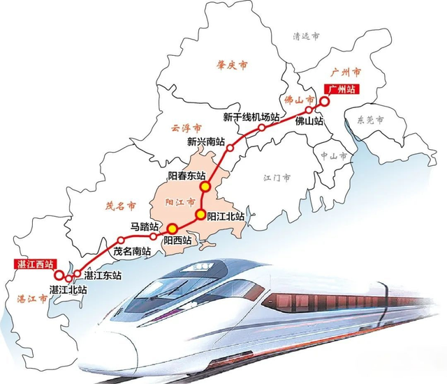 广东现代化高速铁路网络最新规划图揭晓